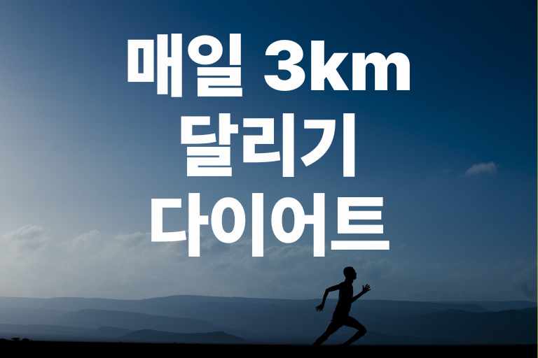 매일 3km 달리기 다이어트