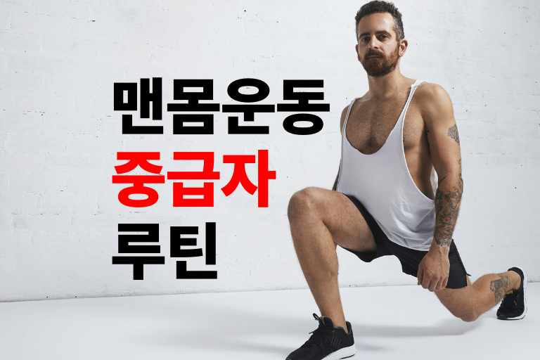 맨몸운동 중급자 루틴